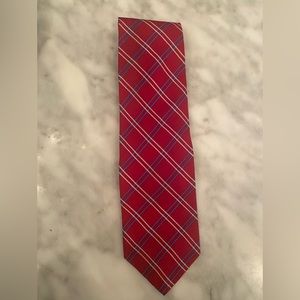 Joseph A. Bank Red Striped Tie